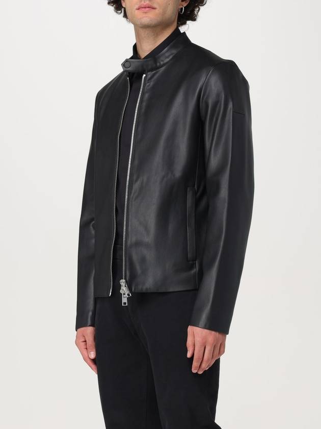 Racer Leather Jacket Black - ARMANI EXCHANGE - BALAAN 4