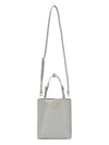 Brushed Leather Tote Bag Grey - PRADA - BALAAN 7