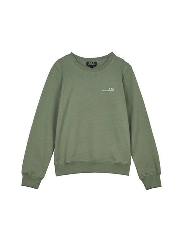 Item Logo Sweatshirt Green - A.P.C. - BALAAN 1