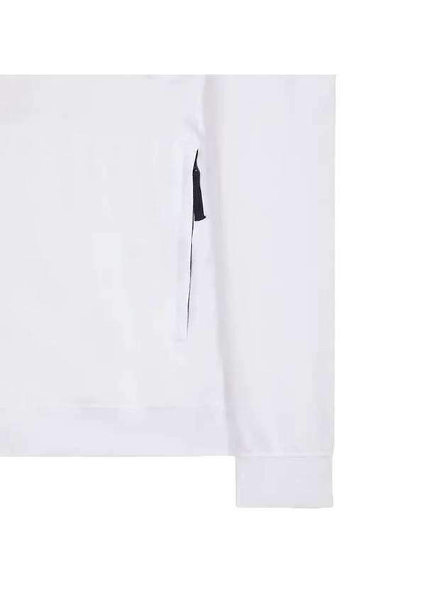 Waffen Patch Cotton Stretch Fleece Sweatshirt White - STONE ISLAND - BALAAN 4