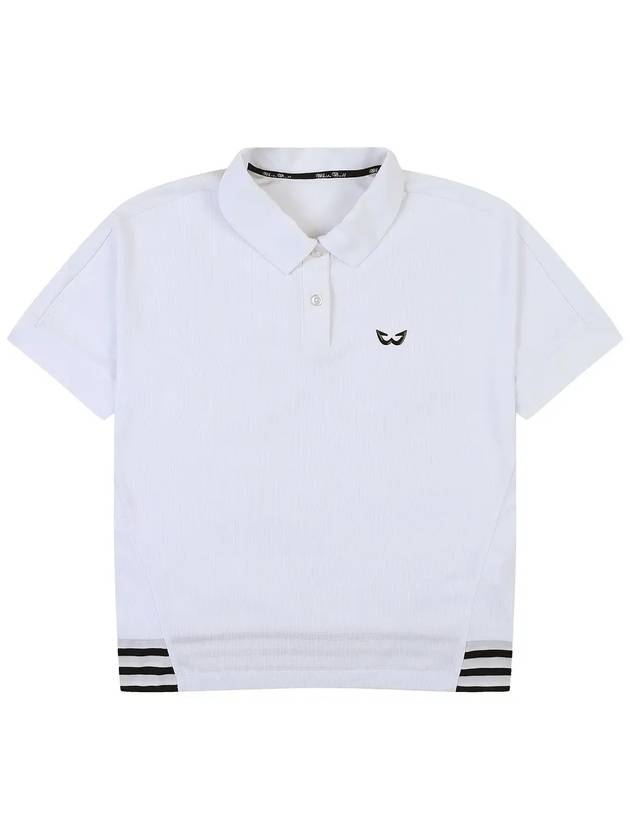 Loose fit poly golf t-shirt WHITE - WHITEBALL - BALAAN 10