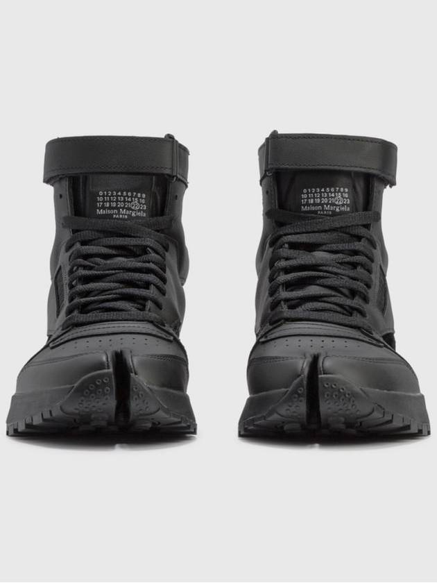 Reebok x Maison Margiela Men's Black Tabi Leather High Sneakers GX5041 - MAISON MARGIELA - BALAAN 4