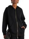 Dopia hooded zip up black 29916011600 010 - MAX MARA - BALAAN 4