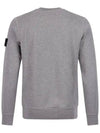 Wappen Patch Crew Neck Sweatshirt Grey - STONE ISLAND - BALAAN 5