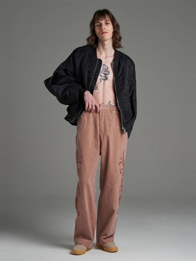 Chain Art Wide Pants Pink - SALONDEKII SDLABEL - BALAAN 3