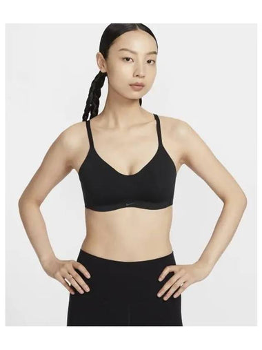 Elate Minimalist Light Support Pad Convertible Sports Bra W Black Cool Gray FQ3551 010 - NIKE - BALAAN 1