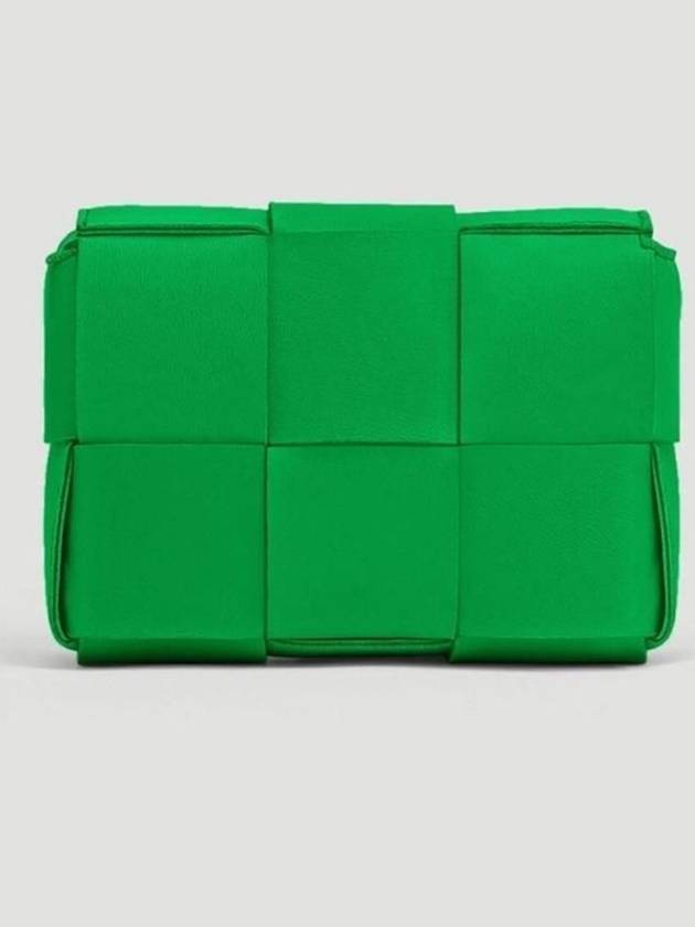 Intrecciato Cassette Small Cross Bag Green - BOTTEGA VENETA - BALAAN 3