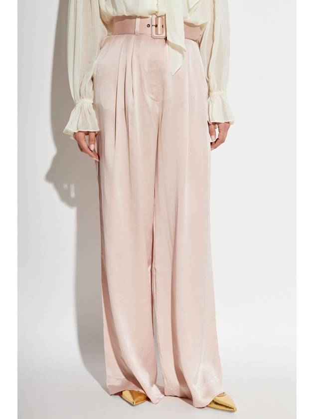 Zimmermann Silk Trousers With Belt, Women's, Pink - ZIMMERMANN - BALAAN 3