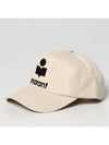 Tyron Logo Ball Cap Ecru - ISABEL MARANT - BALAAN 3