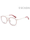 Glasses Frame VES968F 0D04 Round Titanium Men Women - ESCADA - BALAAN 2