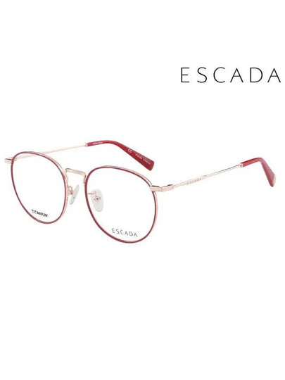 Glasses Frame VES968F 0D04 Round Titanium Men Women - ESCADA - BALAAN 2