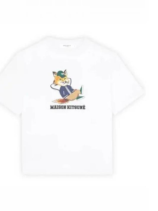 Dressed Fox Easy Short Sleeve T-Shirt White - MAISON KITSUNE - BALAAN 2