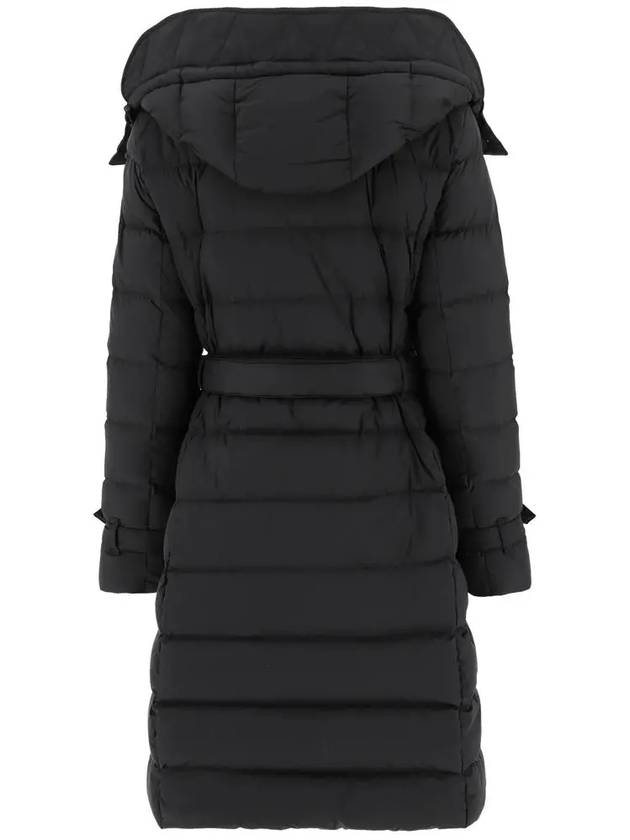 Women's Double Breasted Hooded Padded Black - BURBERRY - BALAAN 4