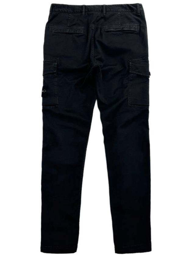 Waffen Patch Cargo Straight Pants Black - STONE ISLAND - BALAAN 3