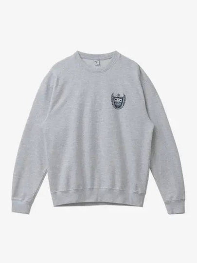 Emblem Logo Printing Cotton Sweatshirt Grey - SPORTY & RICH - BALAAN 2