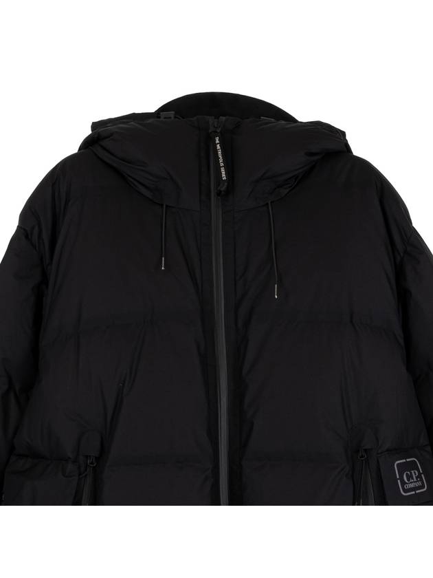 The Metropolis Series Pertex Hooded Down Padding Black - CP COMPANY - BALAAN 3