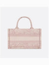 Toile De Jouy Reverse Embroidered Mini Book Tote Bag Pink - DIOR - BALAAN 6