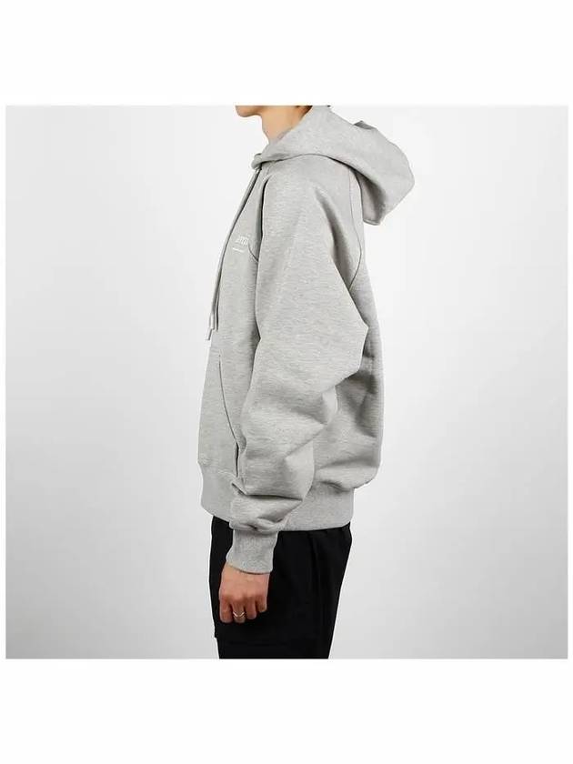 Alexandre Mattiussi Logo Print Hoodie Grey - AMI - BALAAN 4