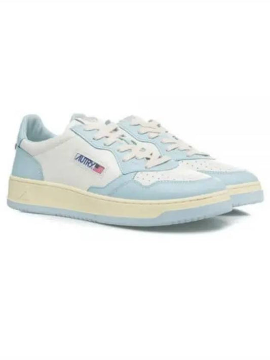 Men's Medalist Low Leather Sneakers Blue - AUTRY - BALAAN 2