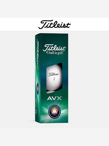 Acushnet Korea Genuine 2024 AVX White Golf Ball 3 Piece 1 Row Pieces - TITLEIST - BALAAN 1