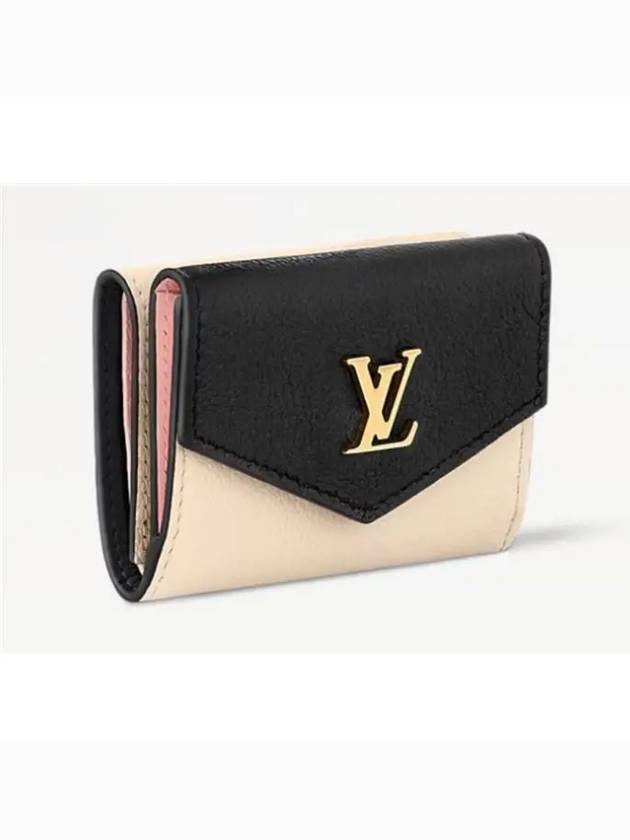 Lockmini Lockme Half Wallet Black Beige - LOUIS VUITTON - BALAAN 4