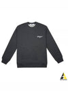 Embroidered Logo Cotton Sweatshirt Anthracite - MSGM - BALAAN 2