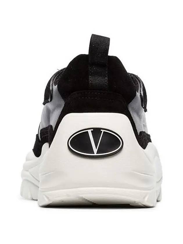 Banshee Logo Gumboy Low Top Sneakers Black - VALENTINO - BALAAN 5