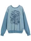 FLOWER SWEATSHIRTS BL sweatshirt blue - TIBAEG - BALAAN 5