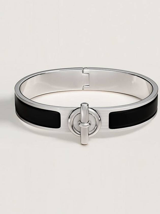 Clic Glennan Chaine Bracelet Black Silver - HERMES - BALAAN 2