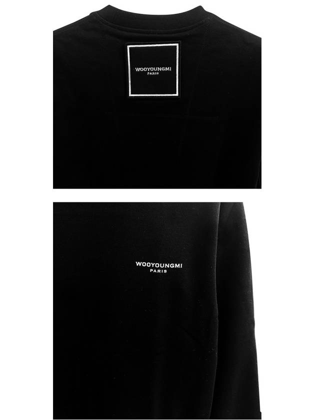 Square Label Sweatshirt Black - WOOYOUNGMI - BALAAN 6