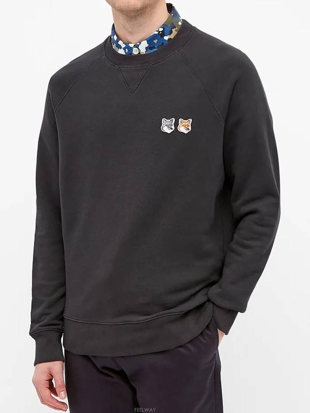 Chillax Fox Patch Classic Sweatshirt Black - MAISON KITSUNE - BALAAN 3