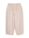 BALLOON FIT WIDE COTTON PANTS IVORY - ZIZEMUSEUM - BALAAN 2