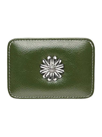 Daisy Slim Mini Transportation Card Wallet Khaki - LE MASQUE - BALAAN 1