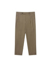 Two-Tuck Tapered Chino Pants Khaki Brown SWP02211KB - SOLEW - BALAAN 2