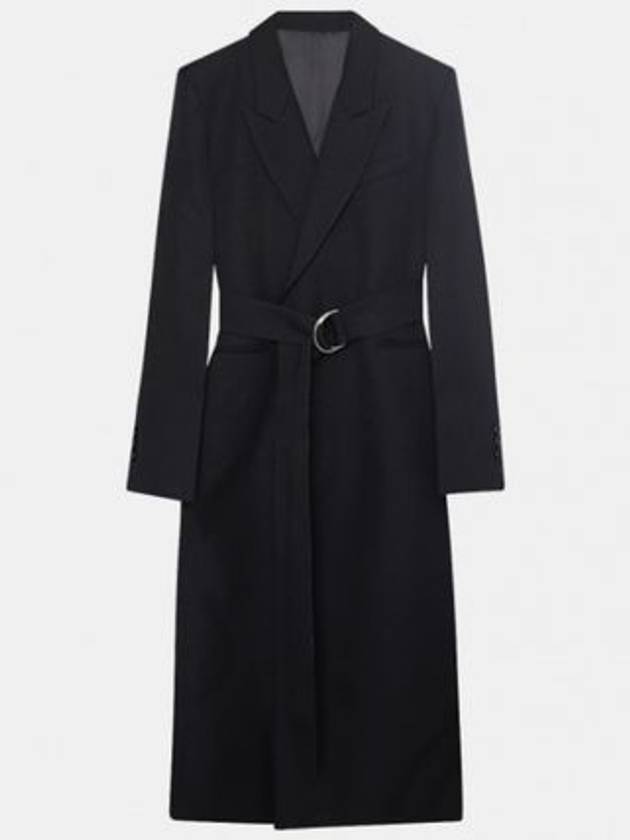 Belt Wool Gabardine Single Coat Black - AMI - BALAAN 3