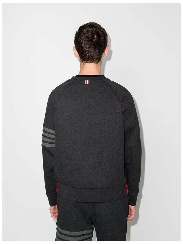 4 Bar Stripe Sweatshirt Dark Grey - THOM BROWNE - BALAAN 5