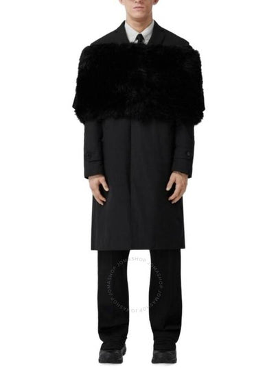 Burberry Men's Black Deconstructed Faux Fur Nylon Coat Brand Size 52 US Size 42 - BURBERRY - BALAAN 2