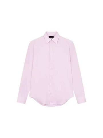 Men s Stretch Slim Fit Shirt Pink 270969 - EMPORIO ARMANI - BALAAN 1