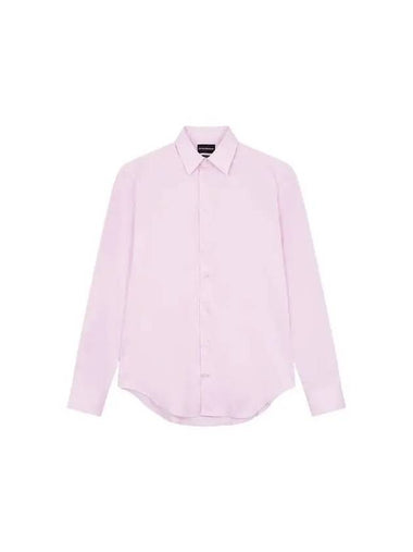 Men s Stretch Slim Fit Shirt Pink 270969 - EMPORIO ARMANI - BALAAN 1