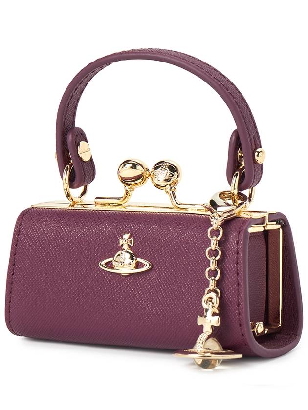 ORB Charm Leather Shoulder Bag Violet - VIVIENNE WESTWOOD - BALAAN 3