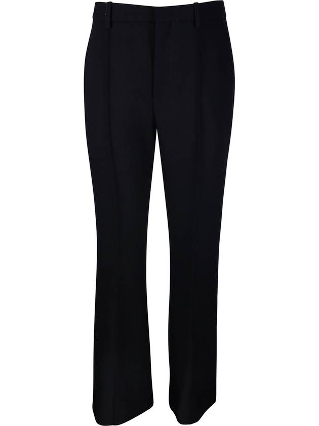 Veneta Flare High Waist Pants Black - BOTTEGA VENETA - BALAAN 2