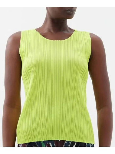 Pleated Please Issey Miyake Crew Neck Technical Tank Top JK801 59 - ISSEY MIYAKE - BALAAN 1