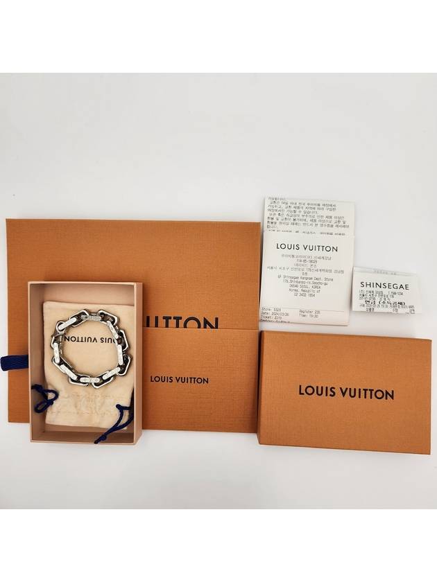 Monogram Chain Bracelet Silver - LOUIS VUITTON - BALAAN 6