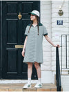 MET Stripe Collar Summer Dress Green - METAPHER - BALAAN 6