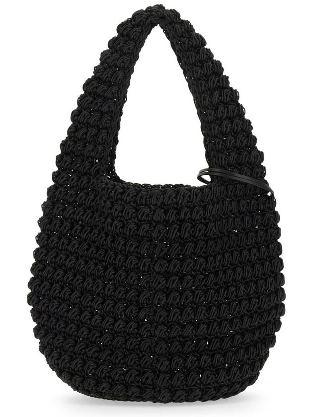 Logo Charm Popcorn Tote Bag Black - JW ANDERSON - BALAAN 5