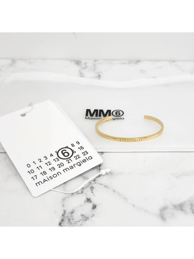 Numeric Minimal Signature Bracelet Gold - MAISON MARGIELA - BALAAN 3