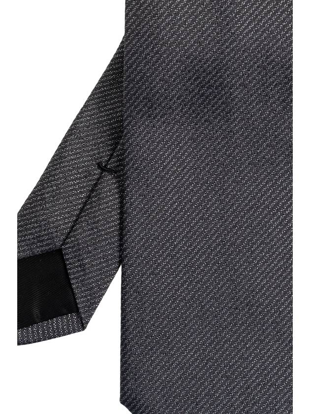 Lanvin Silk Tie, Men's, Grey - LANVIN - BALAAN 4