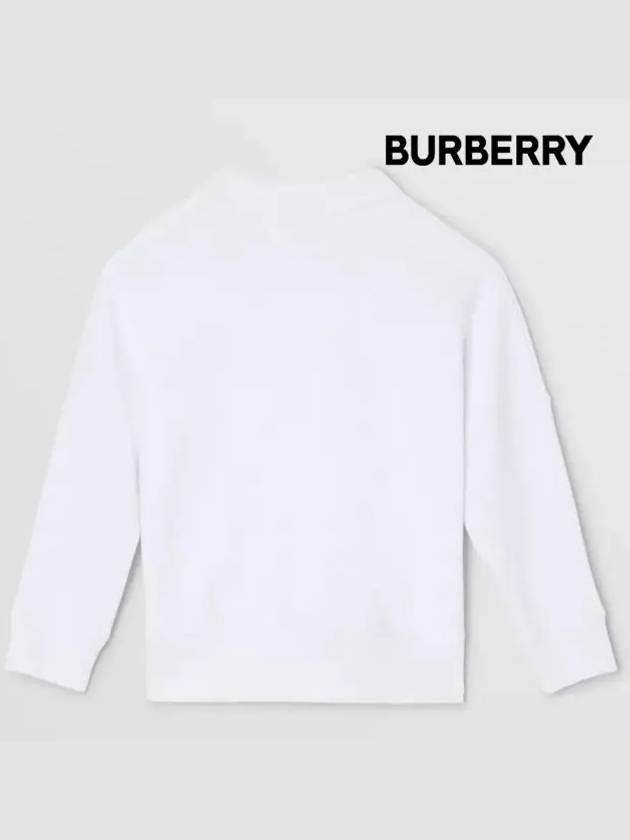 Kids Embroidery Logo Cotton Sweatshirt White 8047437 6Y 8Y - BURBERRY - BALAAN 3