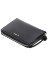 Around Zipper Leather Half Wallet Black - JIL SANDER - BALAAN 5