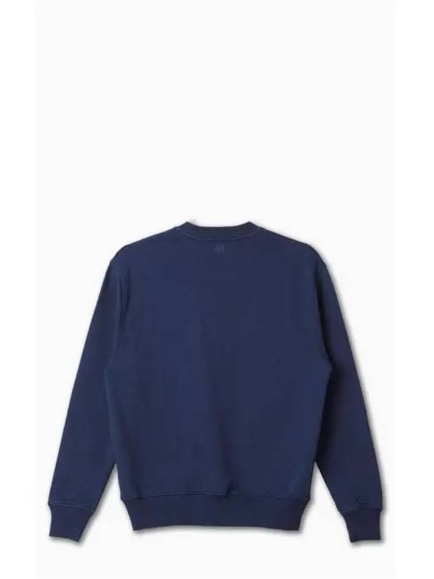 Small Heart Logo Sweatshirt Navy - AMI - BALAAN 3